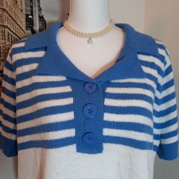 White Stag blouse w stripes size 3X - Picture 2 of 11